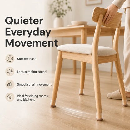 ClearGuard Chair Leg Protectors