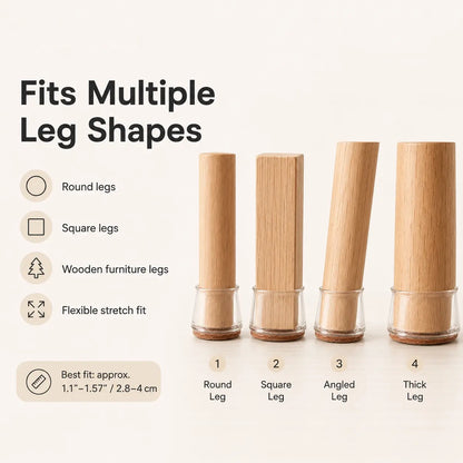 ClearGuard Chair Leg Protectors