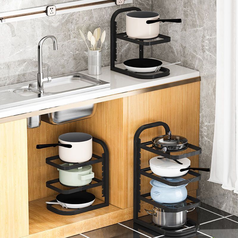 Adjustable Kitchen Pot & Pan Storage Rack